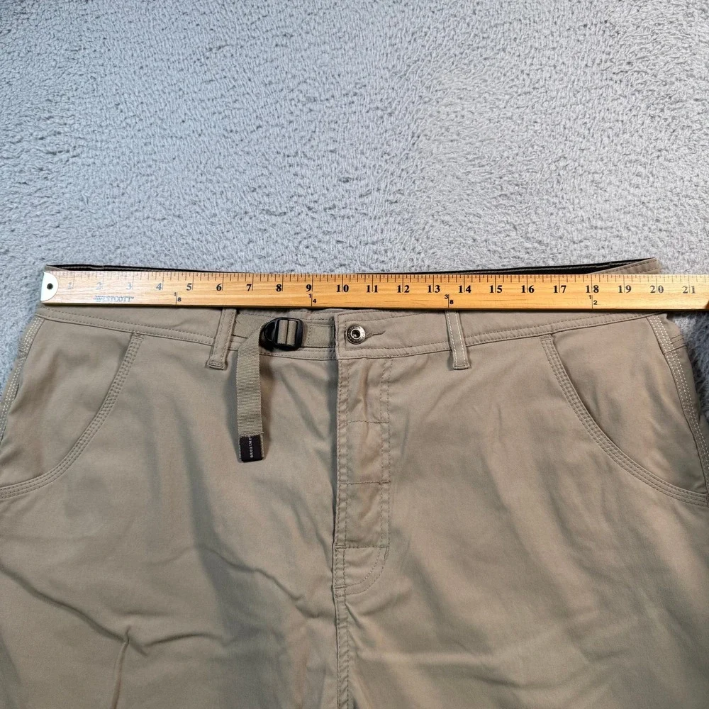 Prana Zion Cargo Shorts Mens 40W x 12L Khaki Tan Stretch Hiking Outdoor 10898